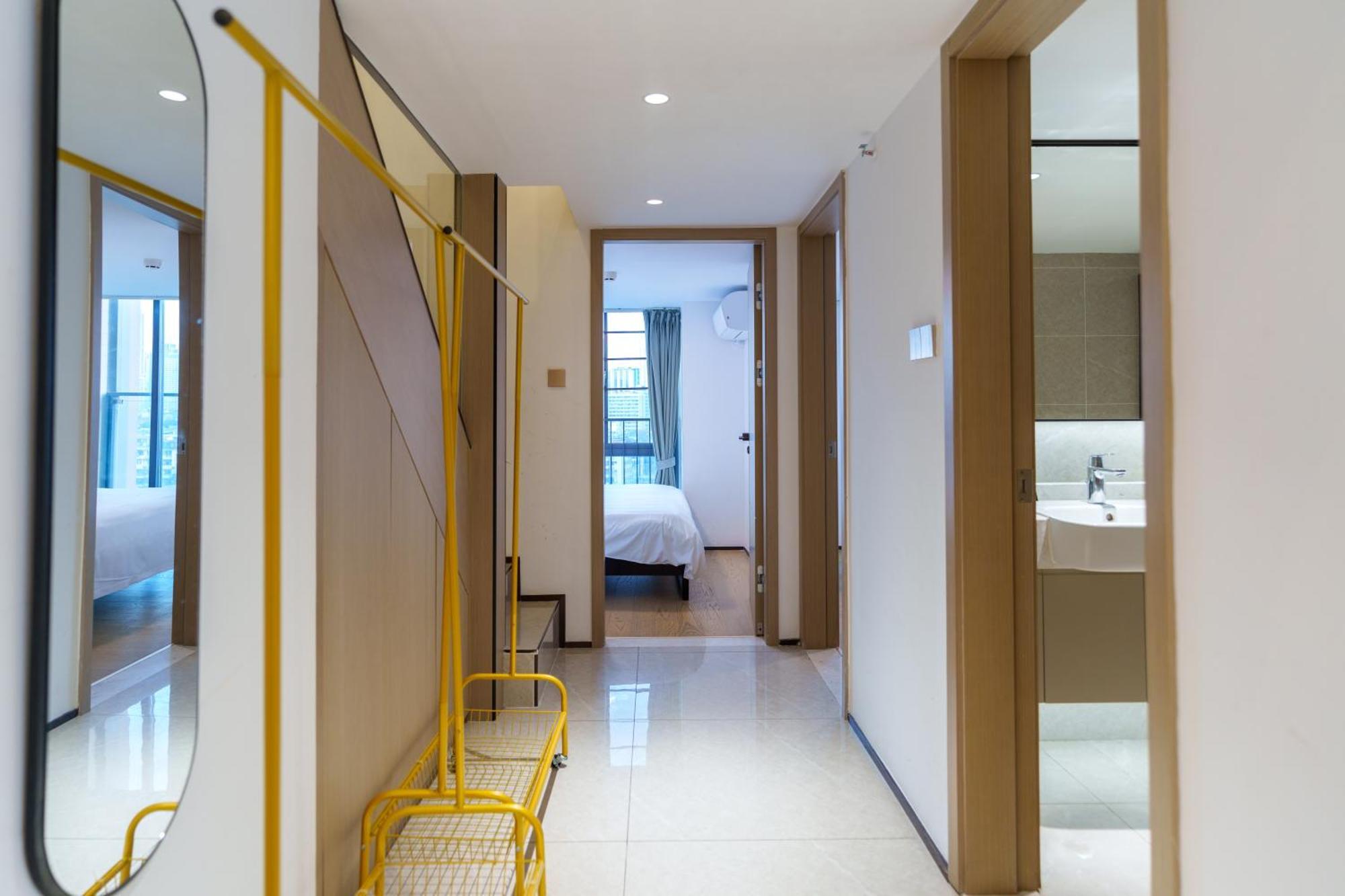 Sunny International Apartment From Beijing Road Canton Esterno foto