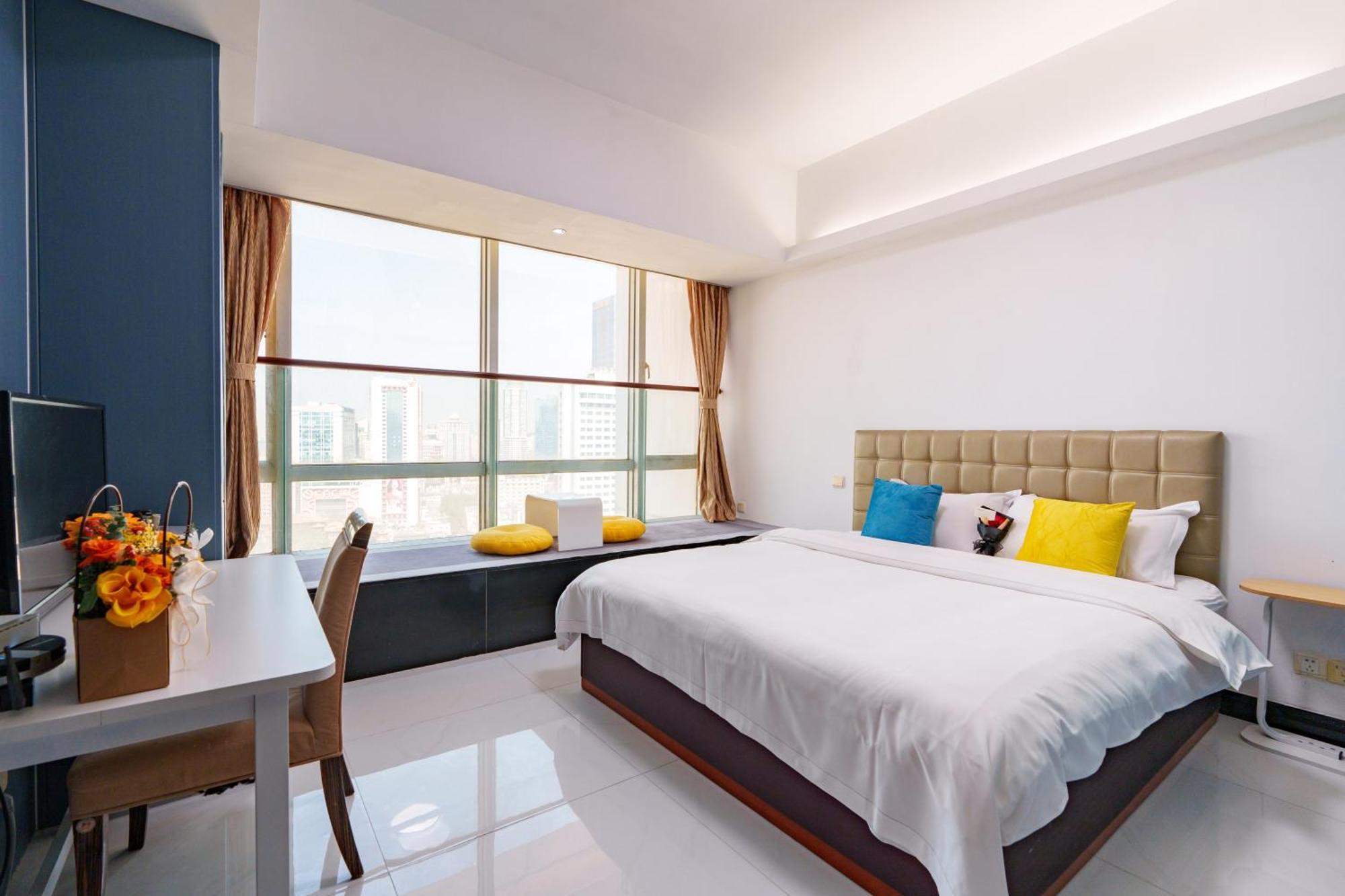 Sunny International Apartment From Beijing Road Canton Esterno foto